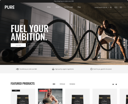 Pure theme screenshot